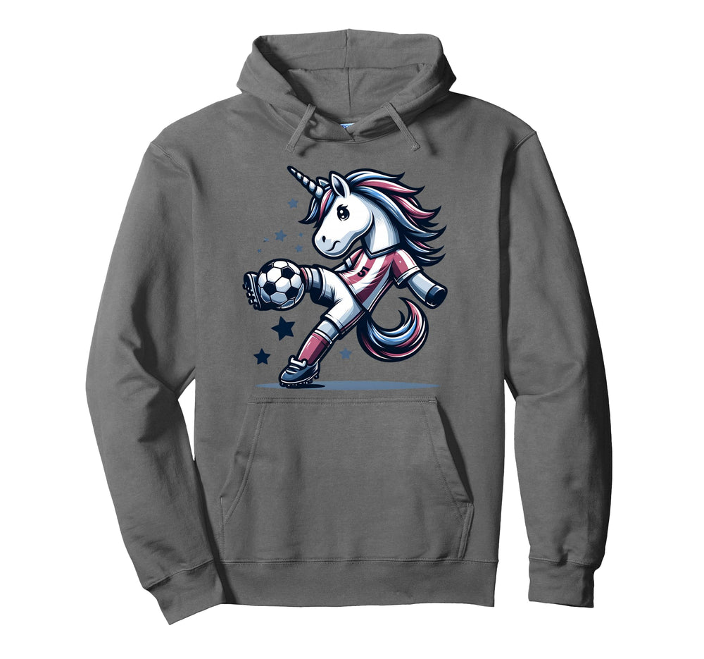 Footballer Unicorn Fans Soccer Team Hoodie - Aesthetic Graphic Unisex