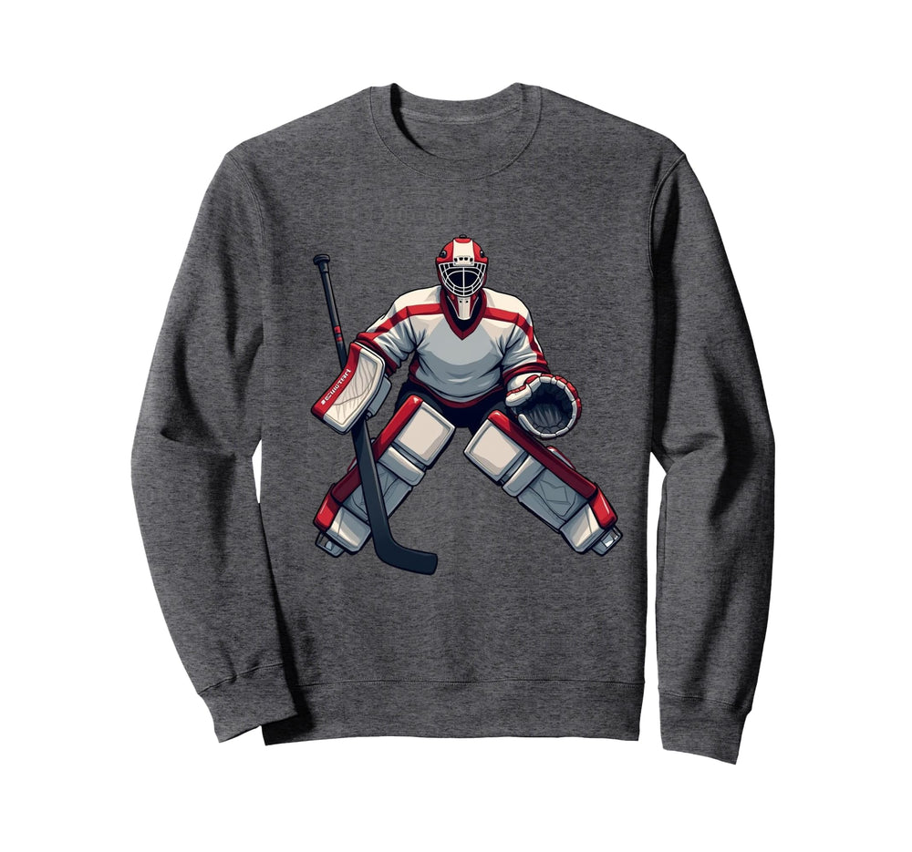 Ice Hockey Player Goalkeeper Ice Sweatshirt - Trendy Graphic for Adults