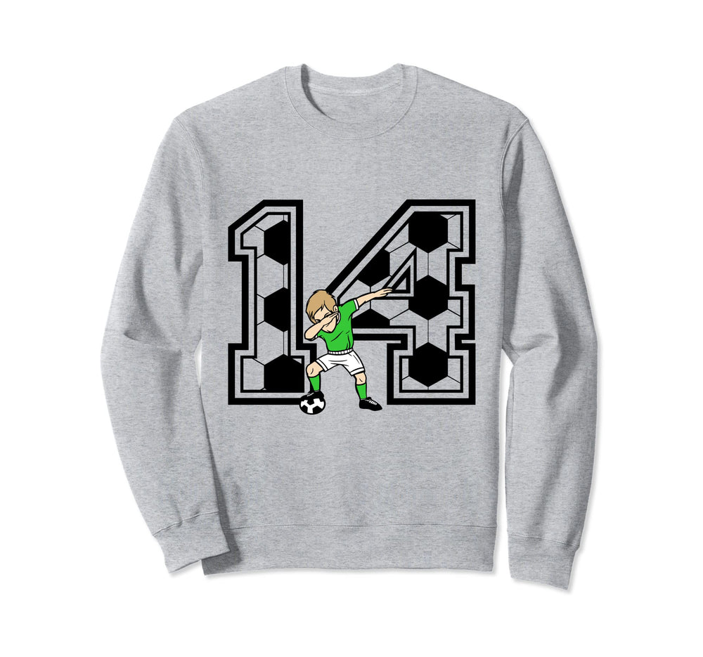 14 Year Old Soccer Player 14Th Birthday Sweatshirt - Unique Graphic Unisex