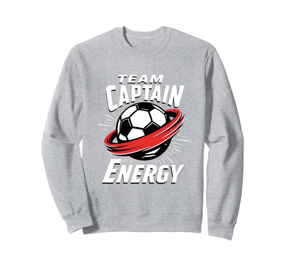 Team Captain Energy Soccer Sweatshirt - Graphic Print for Adults