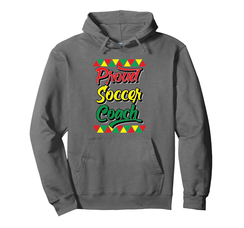 Proud Soccer Coach Black History Month Hoodie - Fun Novelty Design Unisex