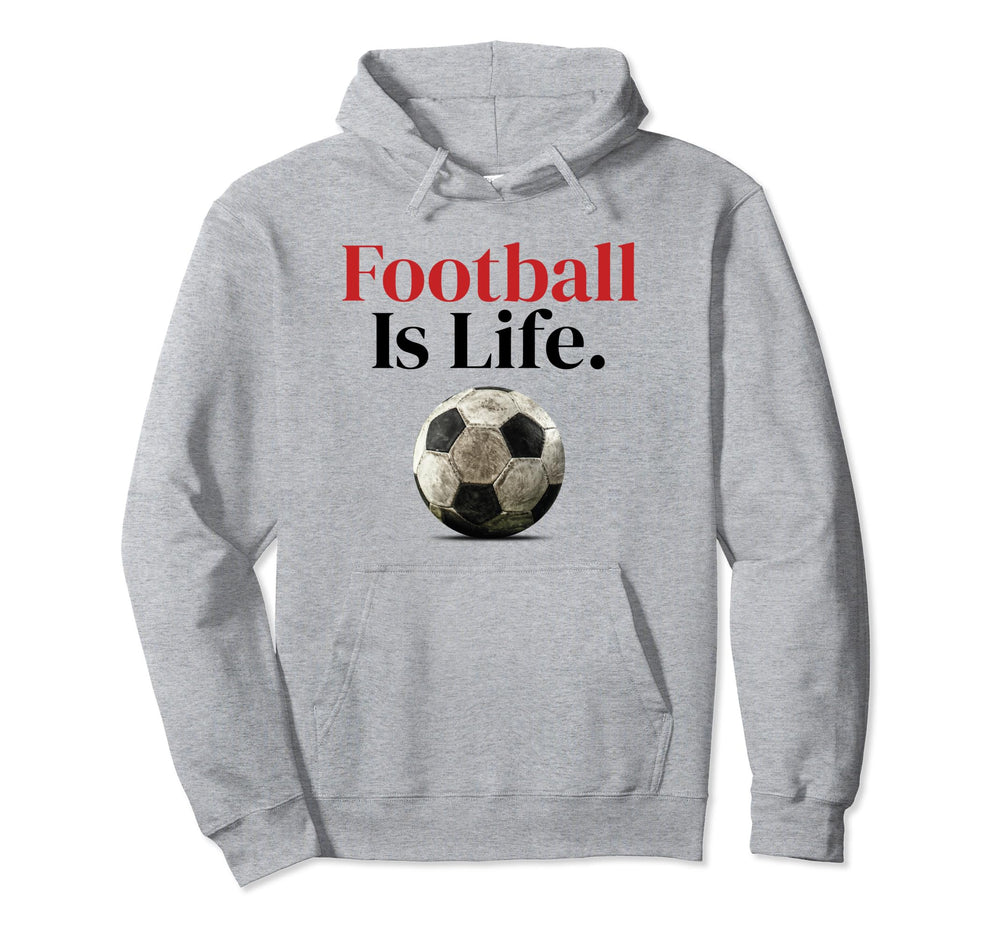 Futbol Is Life Soccer Fans Hoodie - Casual Everyday Wear for Adults