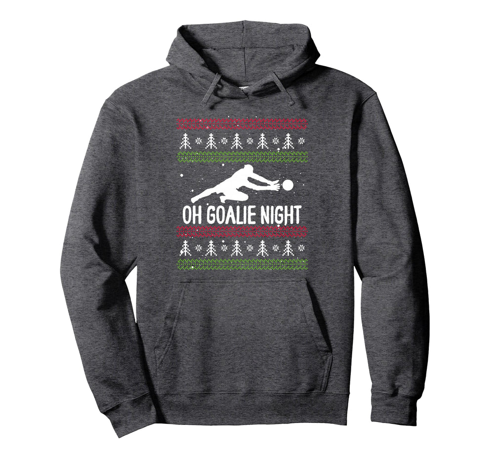 Soccer Player Day Goalkeeper Santa Claus Hoodie - Unique Graphic for Adults