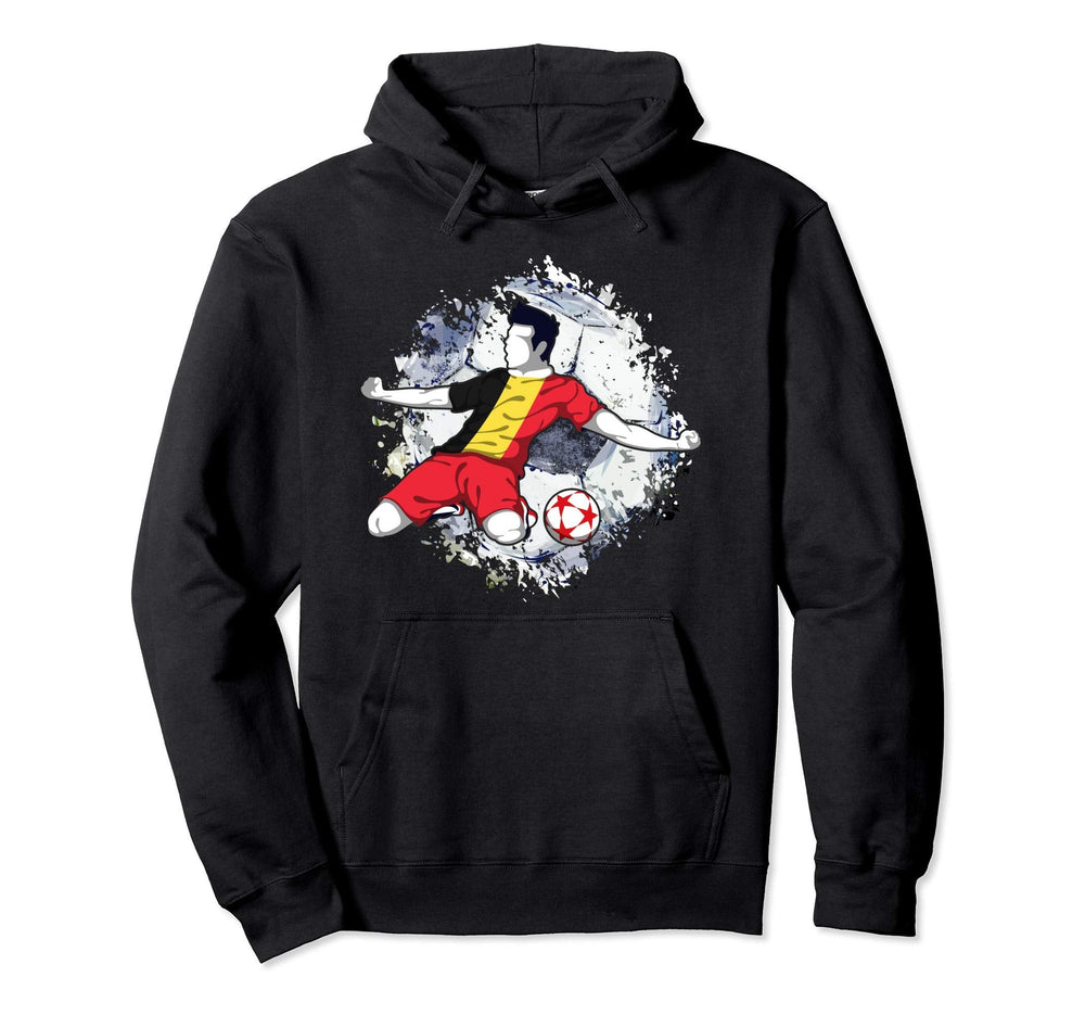 Belgium Soccer Belgian National Flag Hoodie - Unique Graphic Unisex