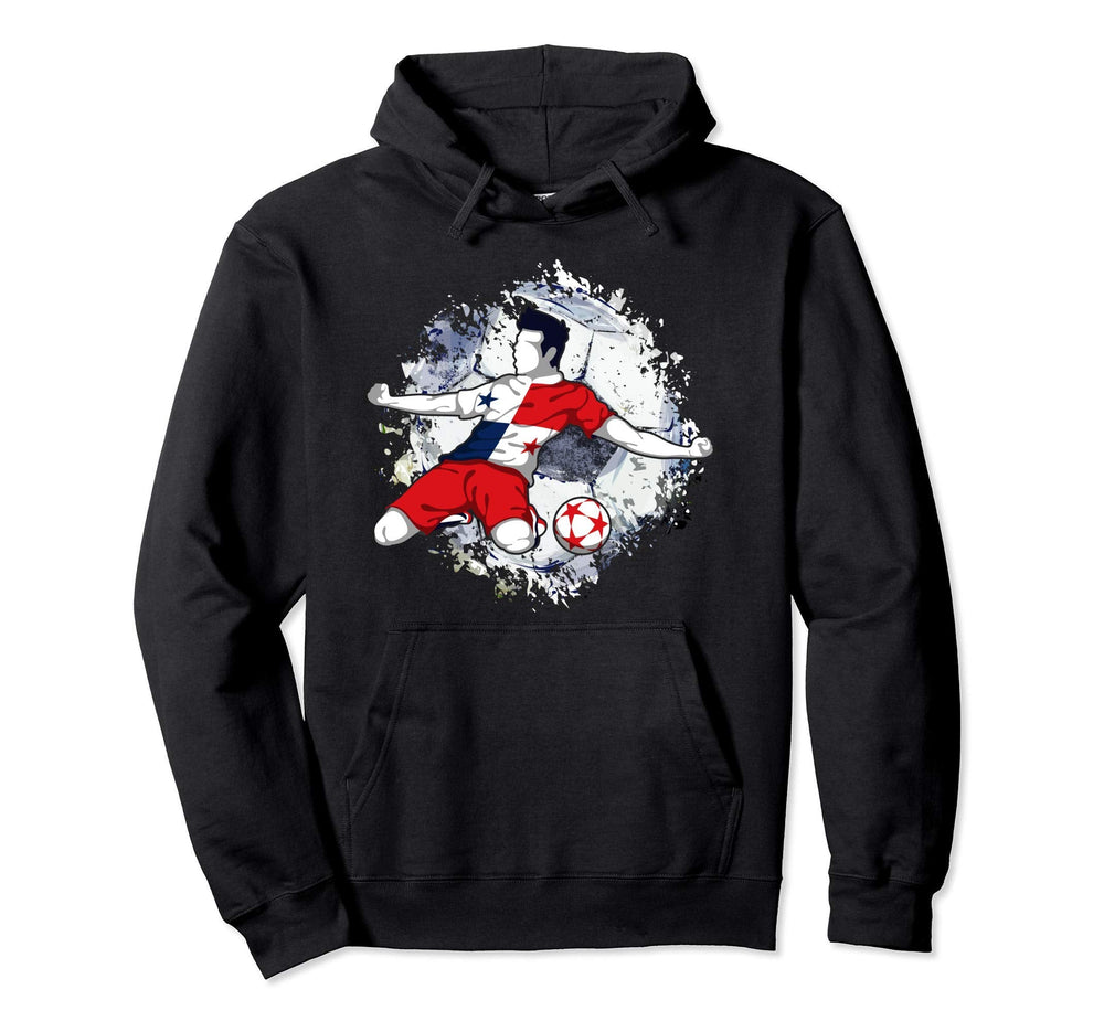 Panama Soccer Panamanian National Flag Hoodie - Novelty Apparel for Adults