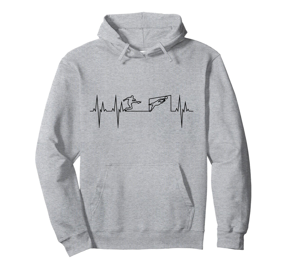 Soccer Heartbeat Soccer Football Hoodie - Unique Graphic Unisex