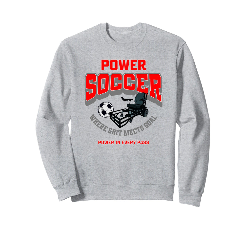 Power Soccer Football Team Sweatshirt - Casual Everyday Wear Men Women