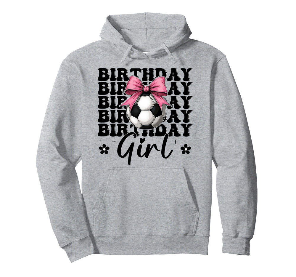 Birthday Soccer Soccer Mom Coquette Bow Hoodie - Novelty Apparel Men Women