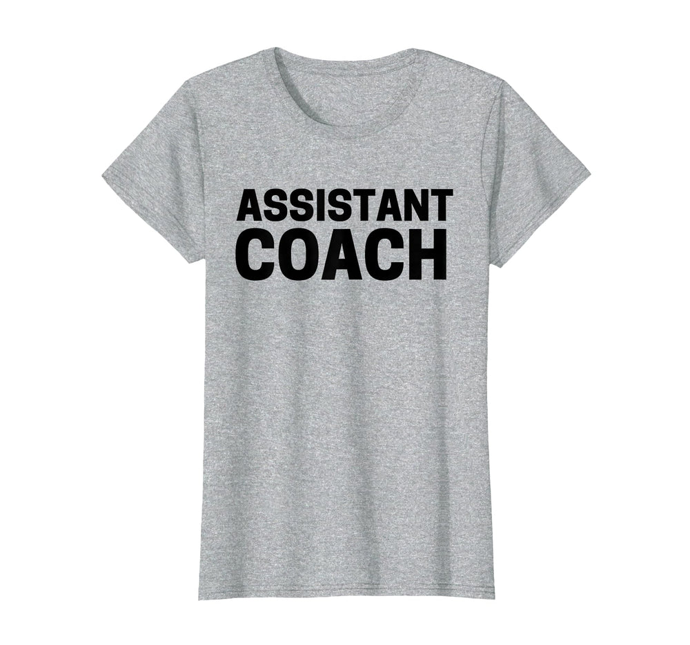 Assistant Coach T-Shirt - Unique Graphic for Adults