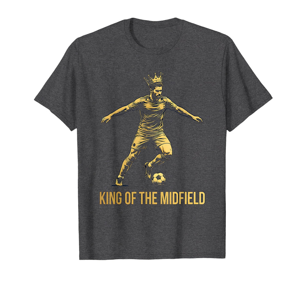 King Midfield Soccer T-Shirt - Minimalist Print Unisex