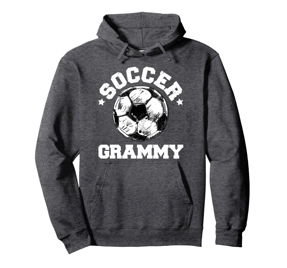 Soccer Grammy Soccer Ball Distressed Hoodie - Graphic Print Men Women