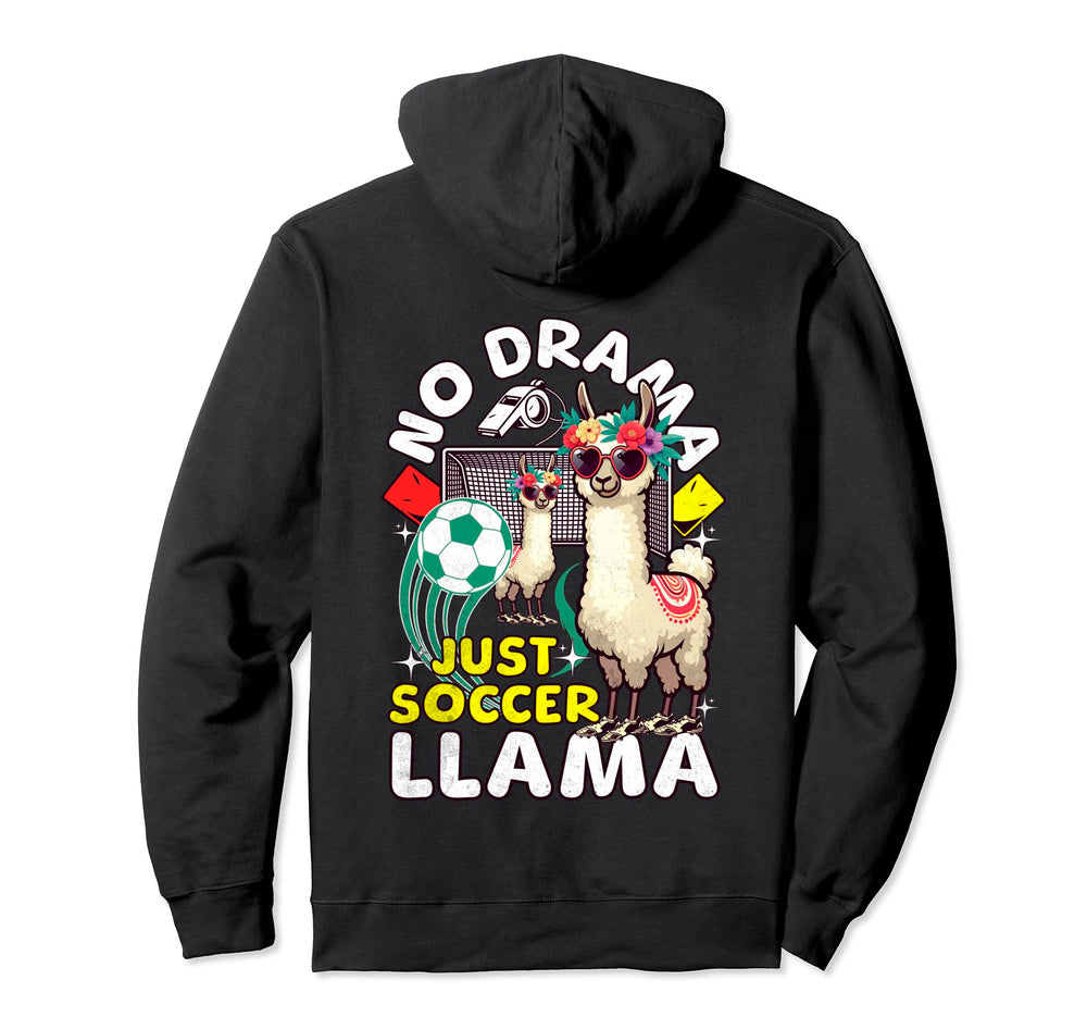 Soccer Llamas Soccer Player Goalkeeper Hoodie - Novelty Apparel Unisex