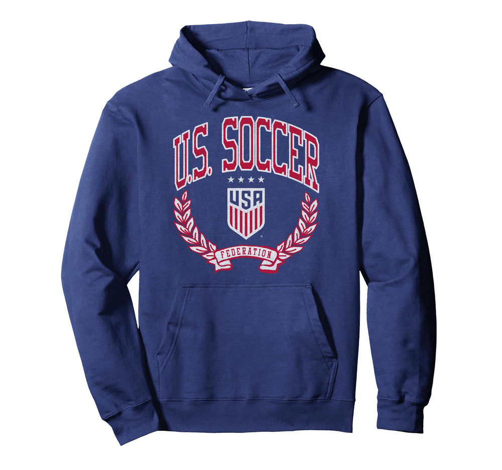 U S Soccer Victory Navy Uswnt Officially Hoodie - Trendy Graphic Men Women