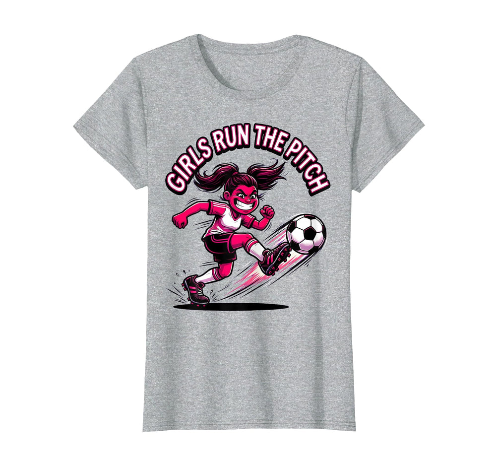 Run Pitch Soccer T-Shirt - Custom Art Print for Adults