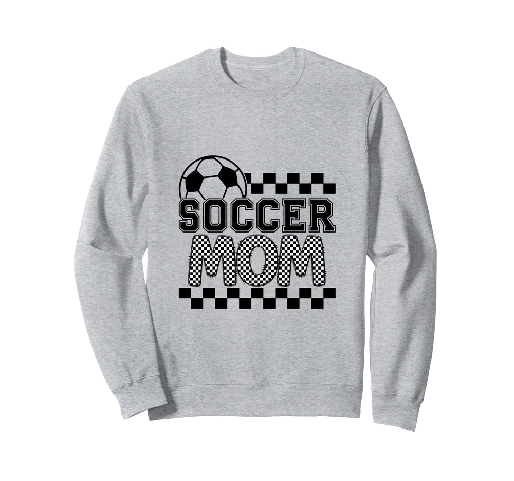 Soccer Mom Checker Checkered Sweatshirt - Unique Graphic Men Women