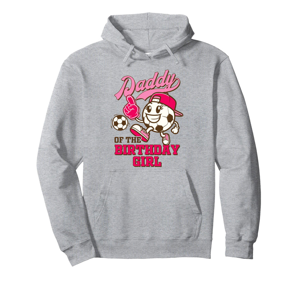 Soccer Daddy Birthday Party Daddy Hoodie - Minimalist Print Men Women