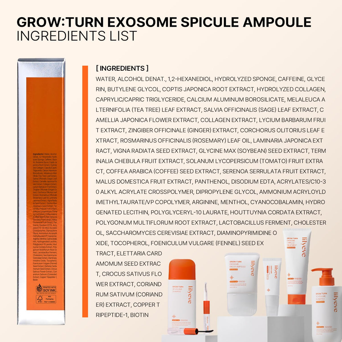 Lilyeve Grow Turn Exosome Spicule Ampoule 3000 - Snipetell