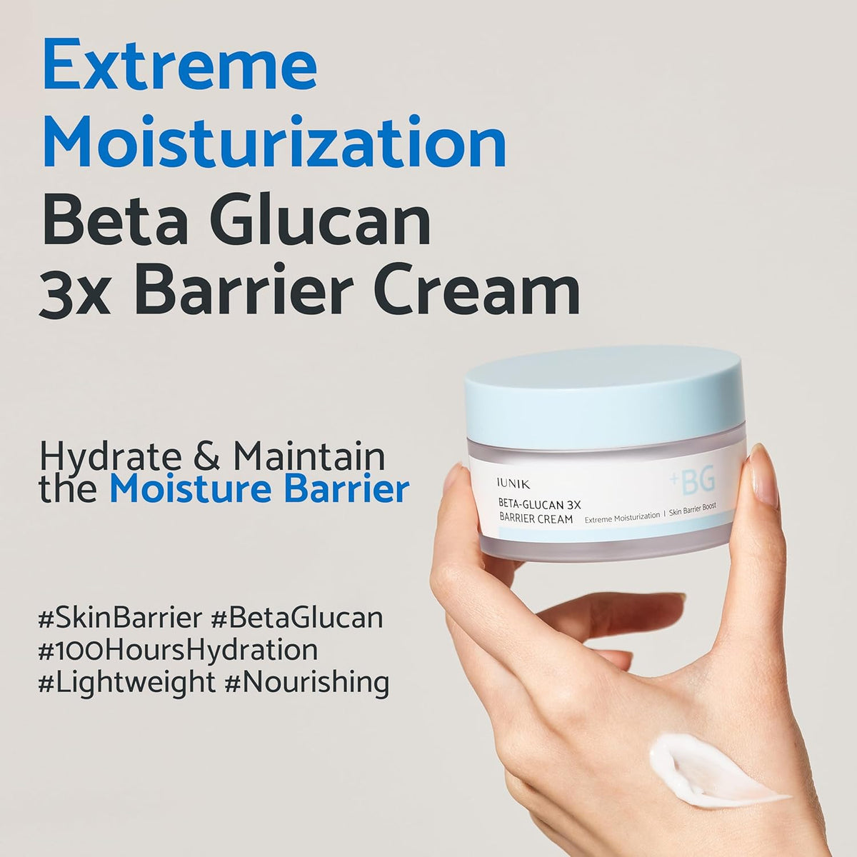 IUNIK Beta-Glucan 3X Barrier Cream - Snipetell