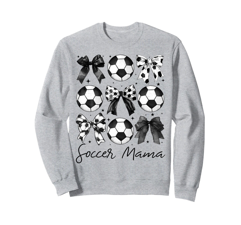Soccer Mama Coquette Bow Soccer Sweatshirt - Streetwear Style for Adults