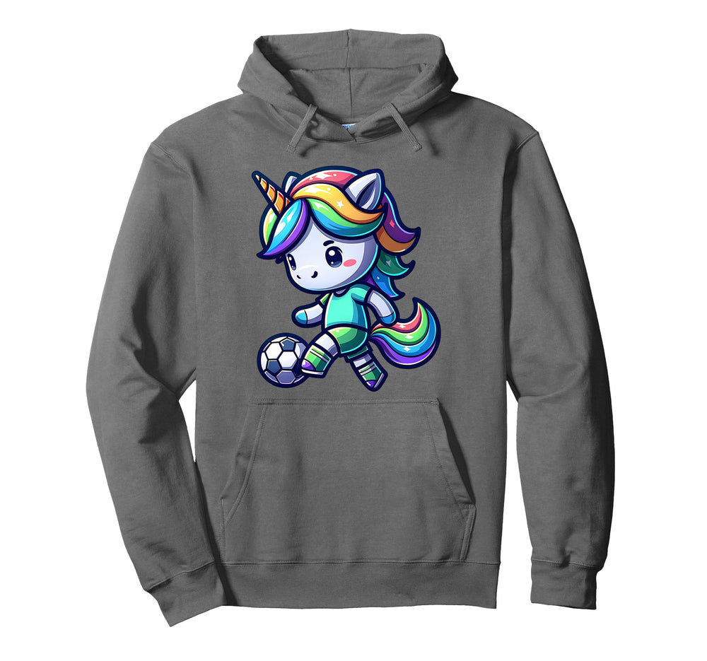 Footballer Unicorn Fans Soccer Team Hoodie - Trendy Graphic Men Women