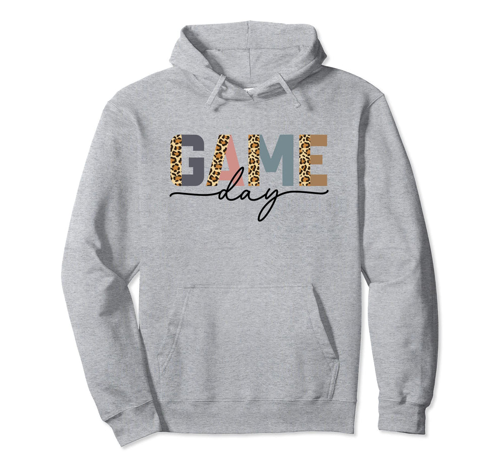 Game Day Half Leopard Sports Soccer Hoodie - Graphic Print for Adults