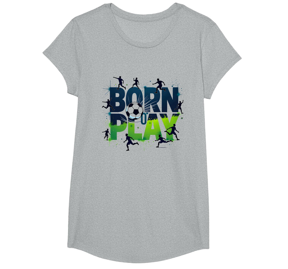 Born To Play Soccer Athlete T-Shirt - Casual Everyday Wear Men Women