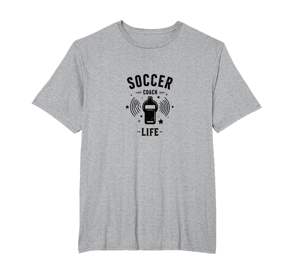 Soccer Coach Life Whistle Blowing T-Shirt - Streetwear Style Unisex
