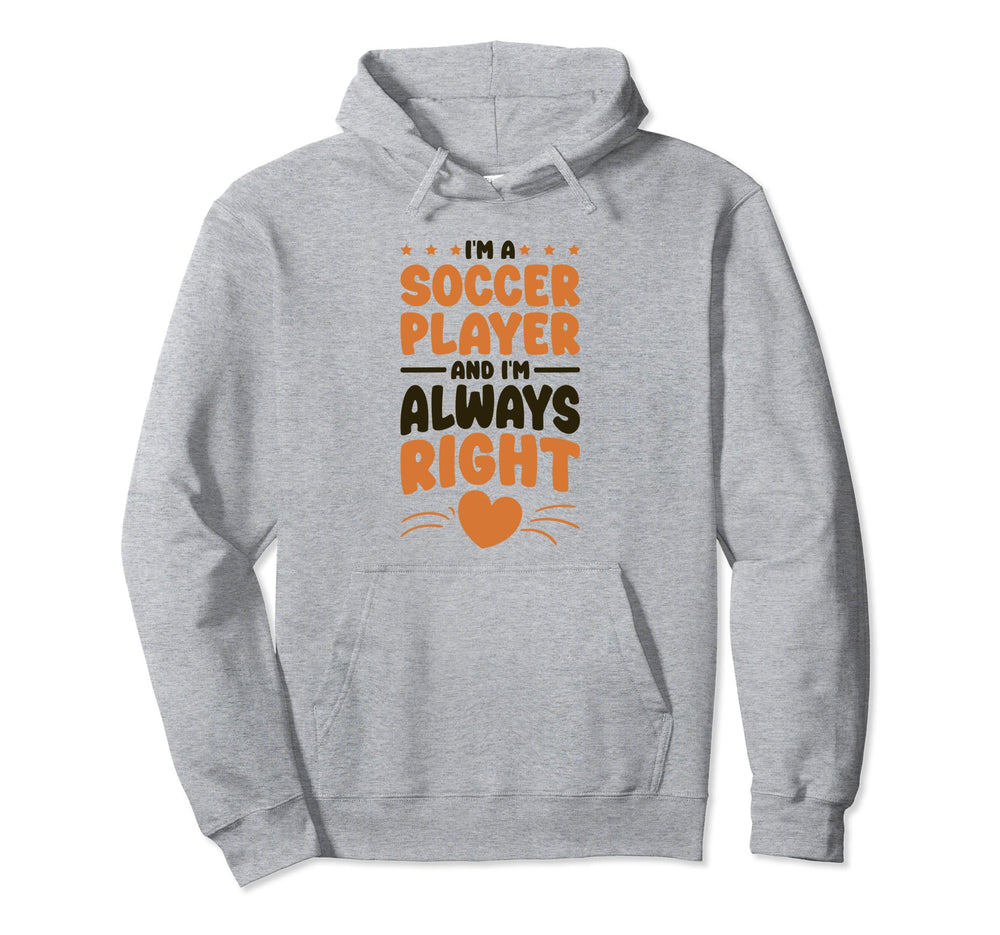 I Am Soccer Players Designs Soccer Hoodie - Custom Art Print Men Women