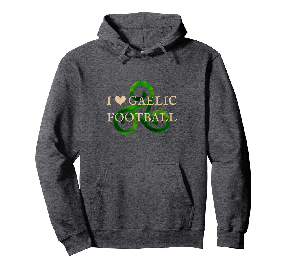 Gaelic Football Heart Celtic Irish Soccer Hoodie - Novelty Apparel Unisex