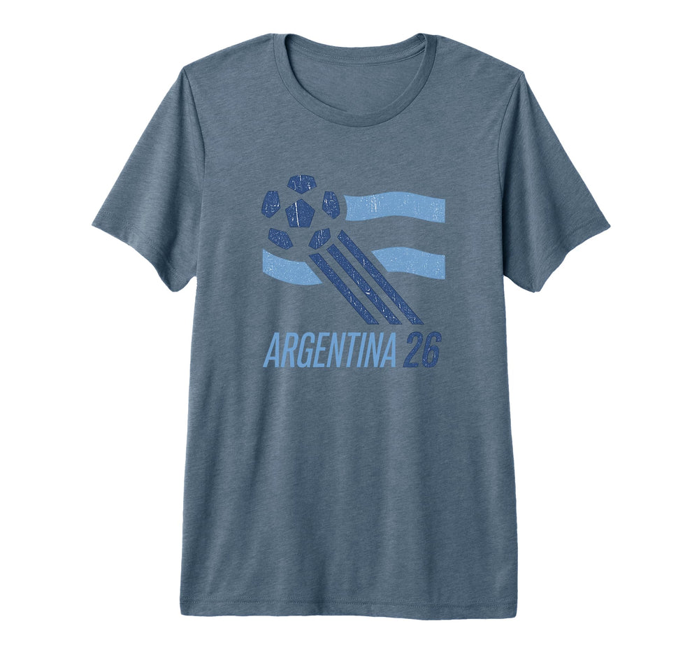 Argentina Futbol Soccer Cup 2026 Tri Blend T-Shirt - Unique Graphic Unisex