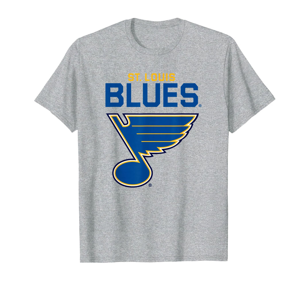 St Louis Blues Power Play Gray T-Shirt - Graphic Print Men Women