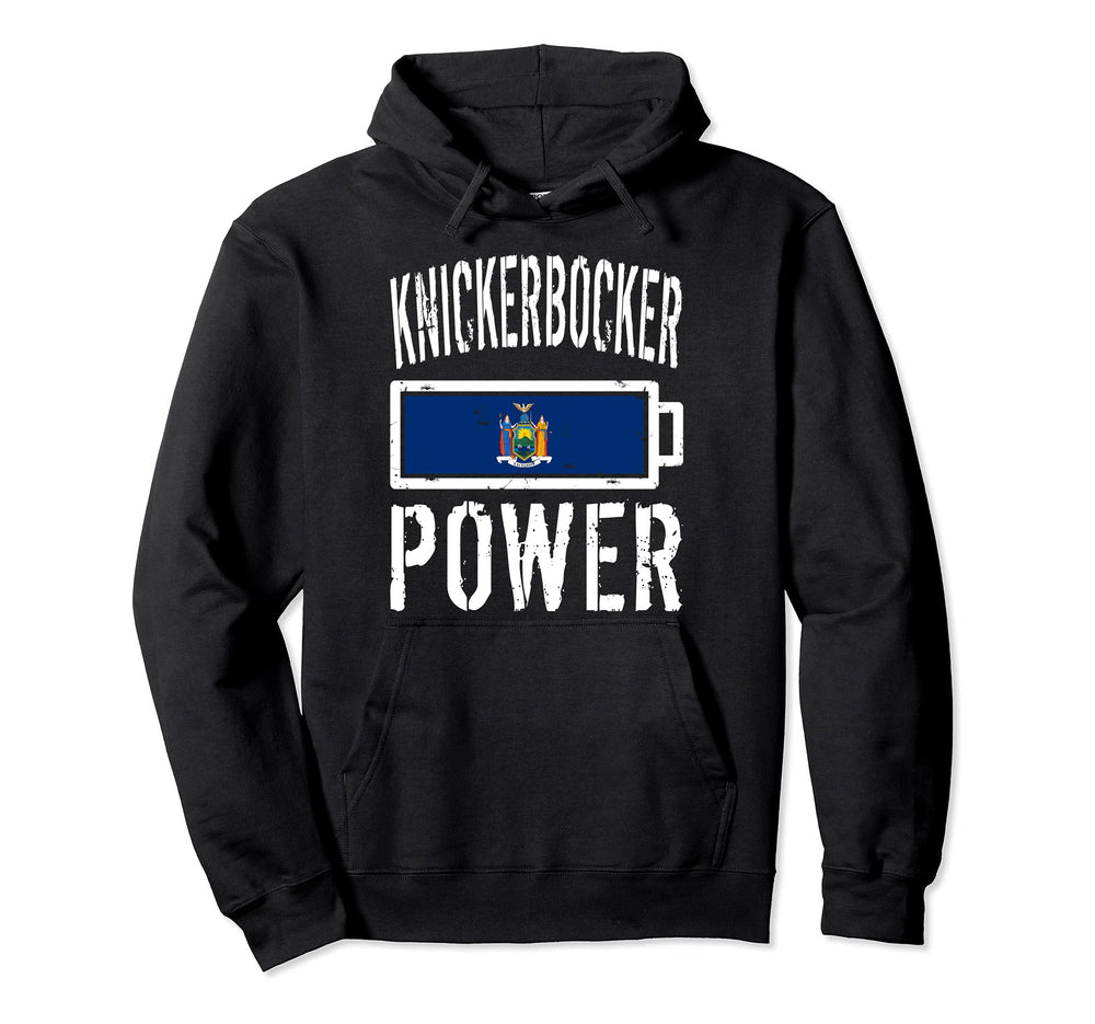 New York Flag Knickerbocker Power Hoodie - Custom Art Print Men Women