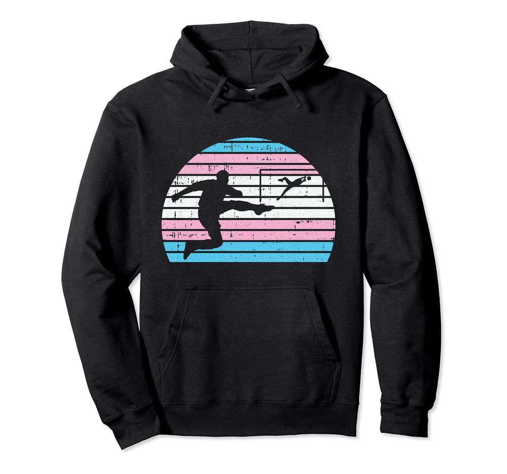 Soccer Player Lgbt Q Trans Gender Pride Hoodie - Trendy Graphic Men Women