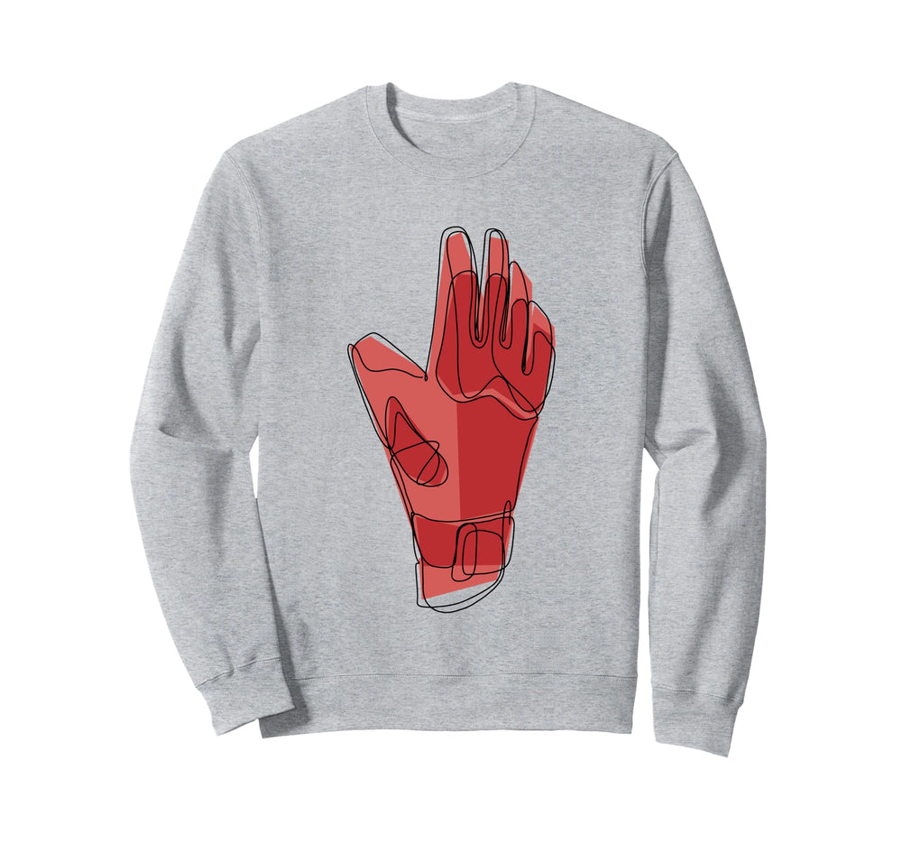 Soccer Goalkeeper Glove Abstract Sweatshirt - Unique Graphic for Adults