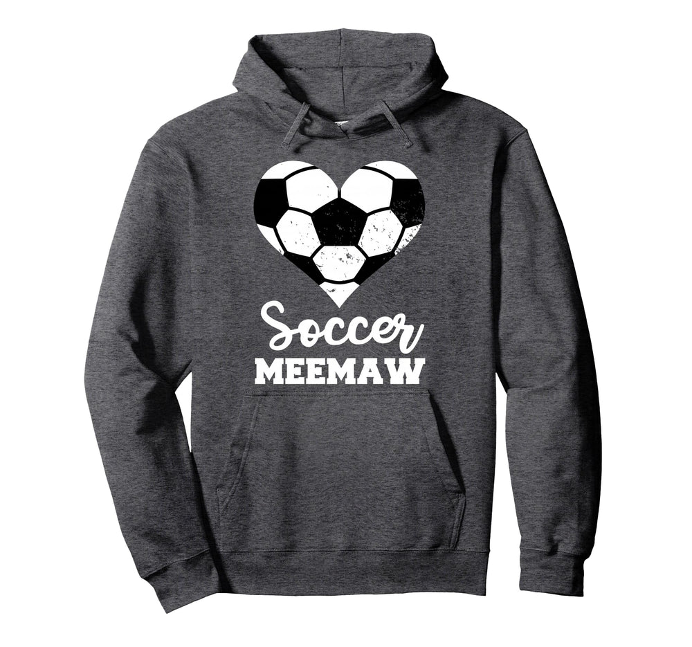 Soccer Meemaw Funny Soccer Heart Hoodie - Unique Graphic for Adults