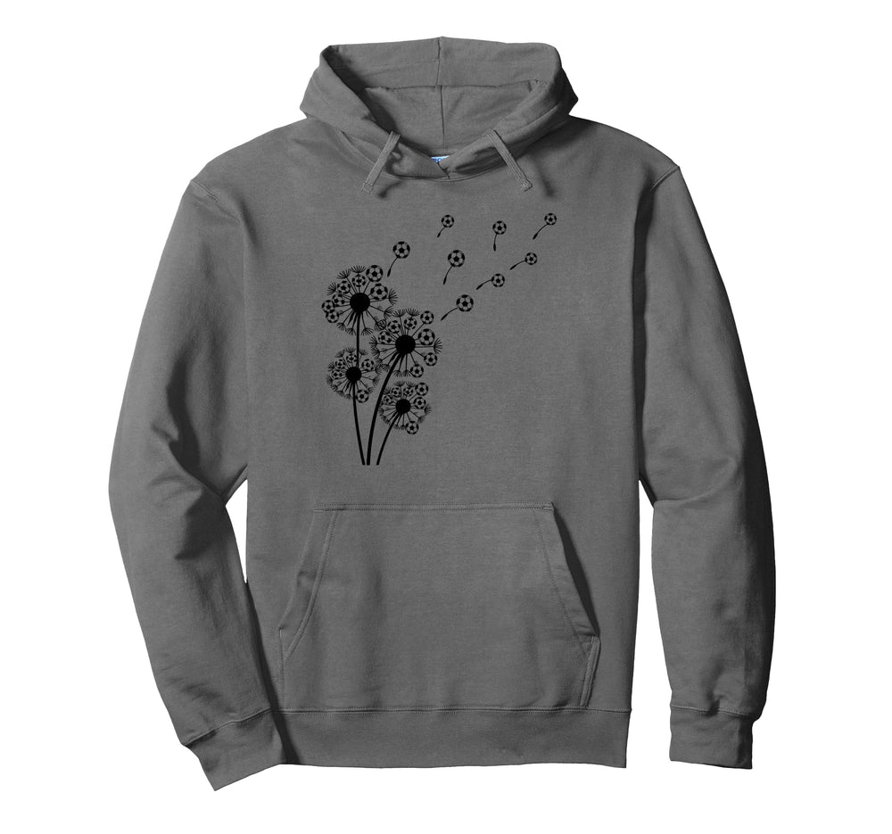 Soccer Balls Dandelion Funny Soccer Football Hoodie - Graphic Print Unisex