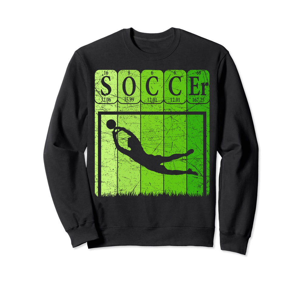 Soccer Periodic Table Elements Sweatshirt - Trendy Graphic for Adults