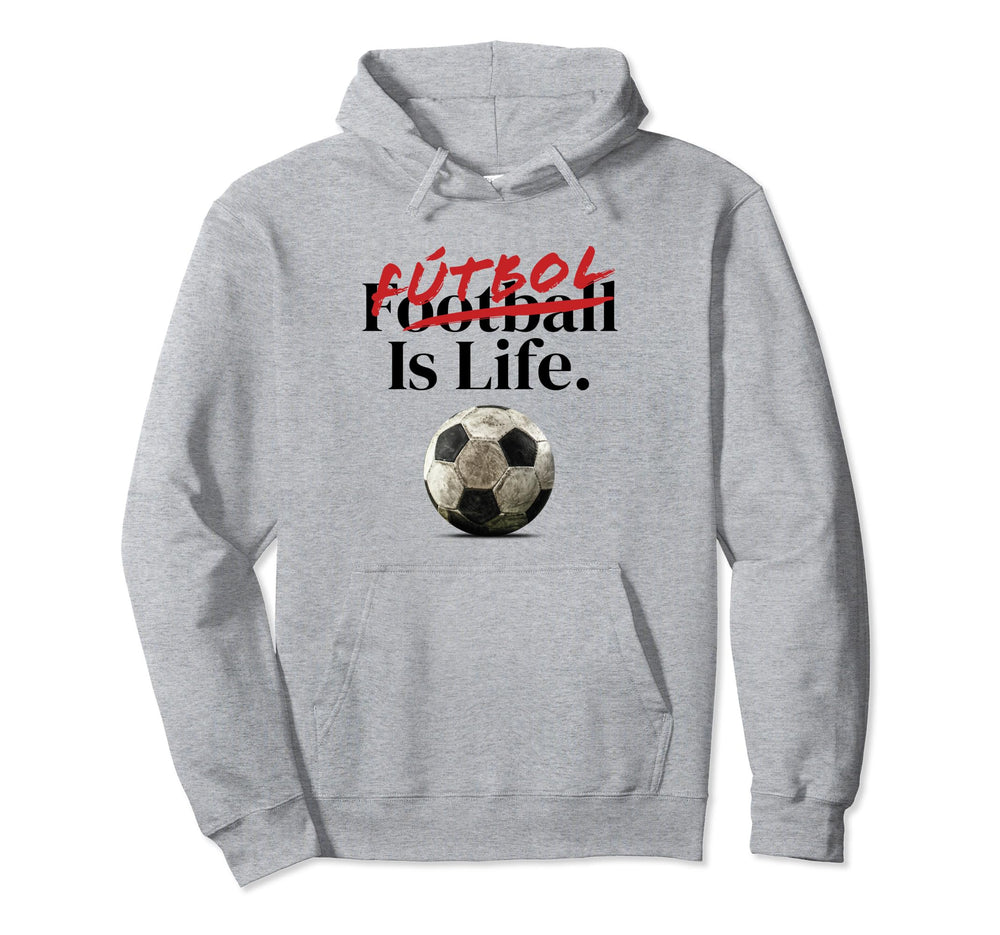 Futbol Is Life Soccer Fans Related Hoodie - Minimalist Print Men Women