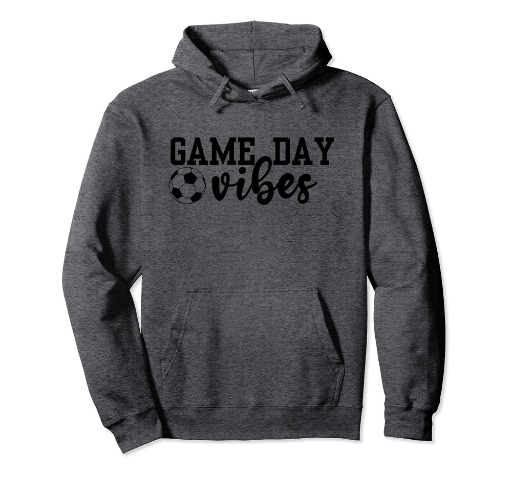 Game Day Vibes Soccer Coach Team Squad Hoodie - Minimalist Print Men Women