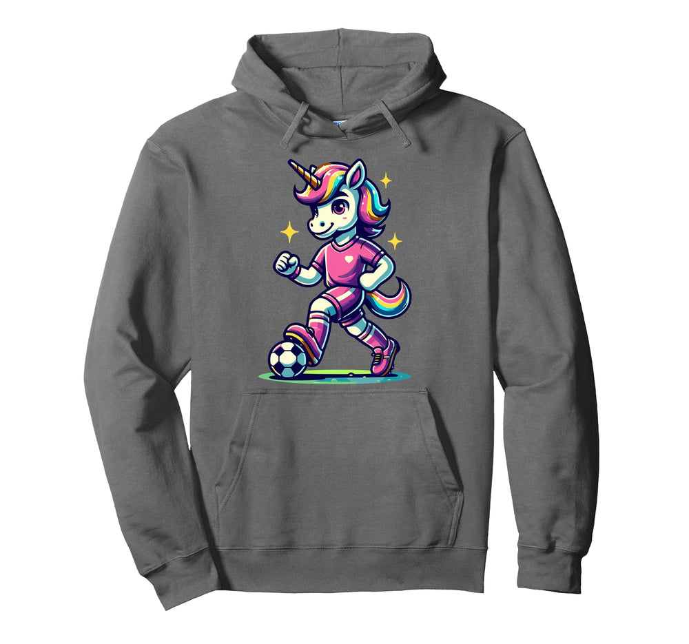 Footballer Unicorn Fans Soccer Team Hoodie - Novelty Apparel Men Women