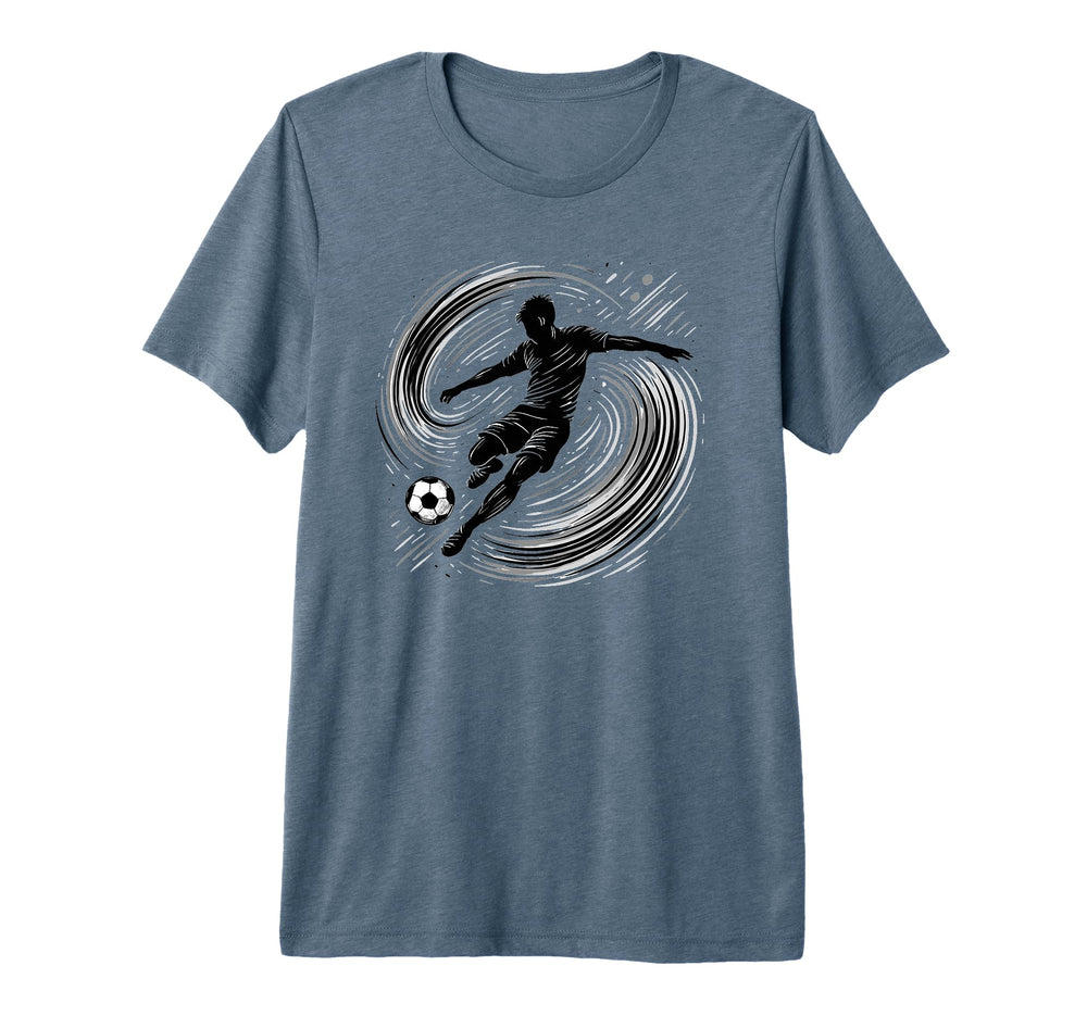 Powerful Soccer Kick And Teen Fans T-Shirt - Fun Novelty Design Men Women