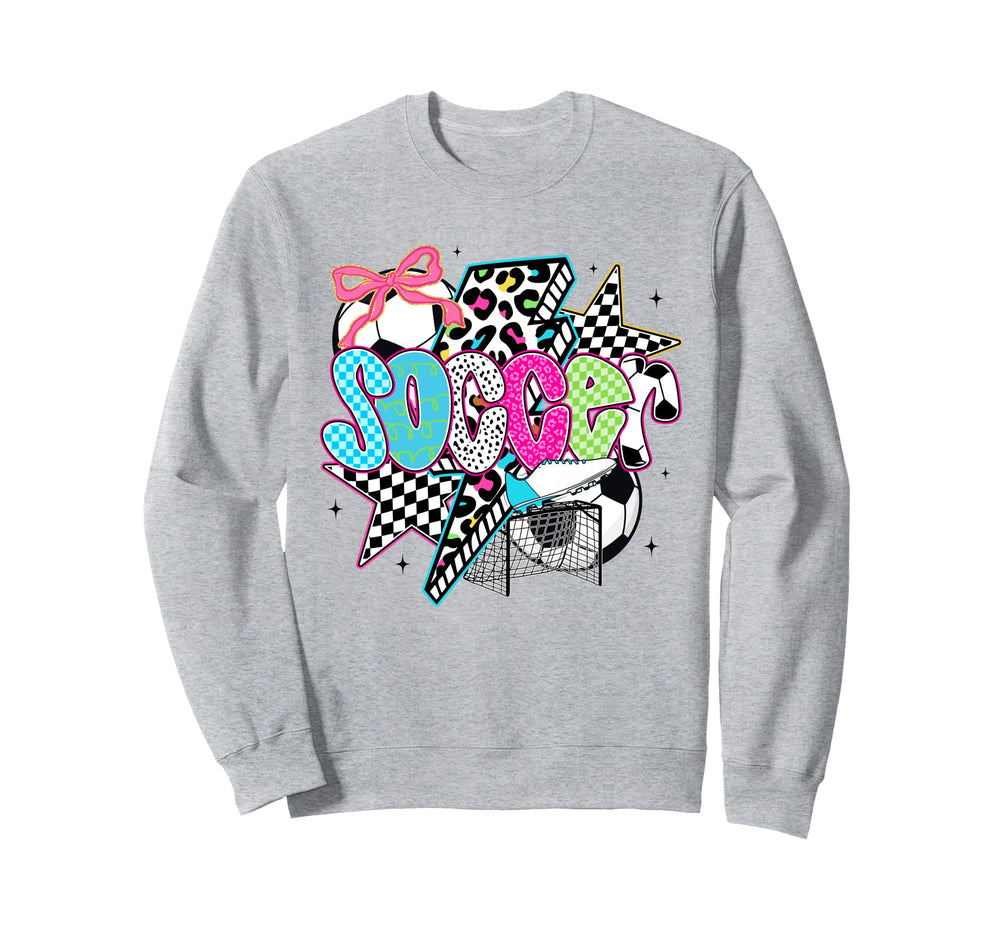 Soccer Coquette Bow Game Day Sweatshirt - Custom Art Print for Adults