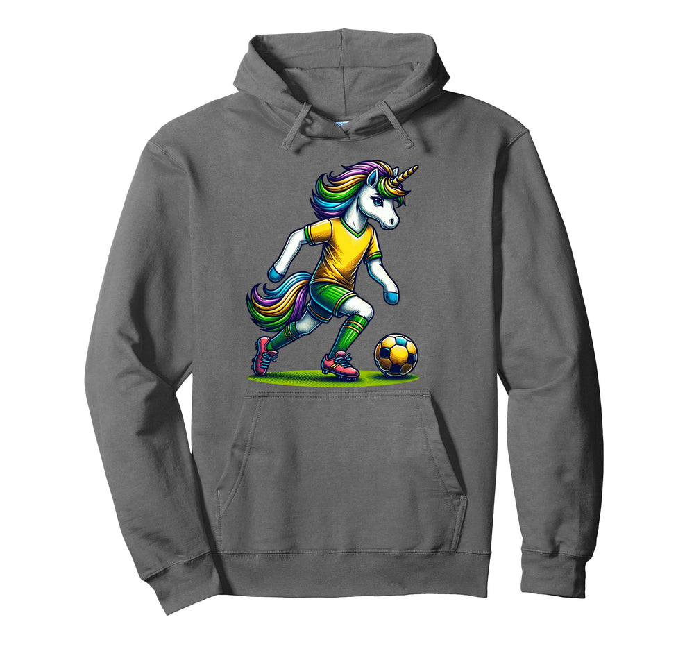 Footballer Unicorn Fans Soccer Team Unicorns Hoodie - Graphic Print Unisex