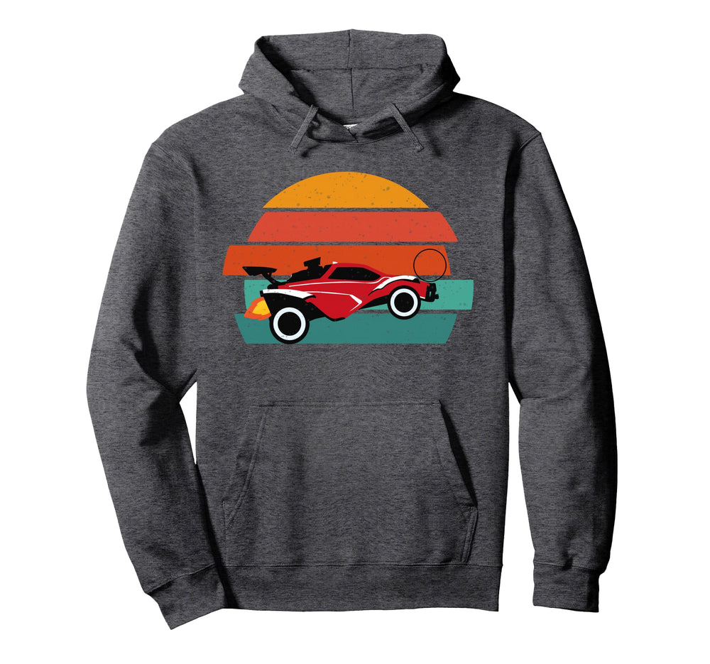 Octane Rocket Soccer Sunset Distressed Hoodie - Unique Graphic Unisex