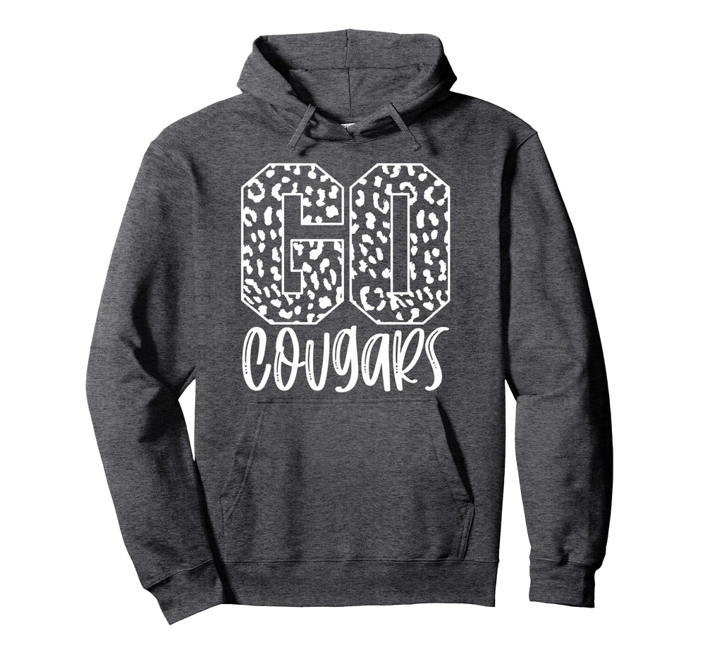 Cougars Team Mascot School Spirit Hoodie - Fun Novelty Design for Adults