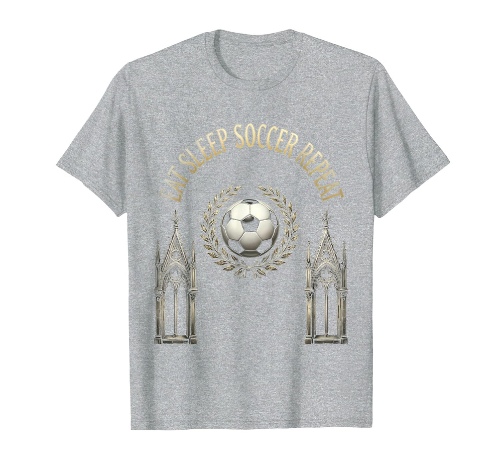 Eat Sleep Soccer Repeat Football Lover T-Shirt - Custom Art Print Unisex