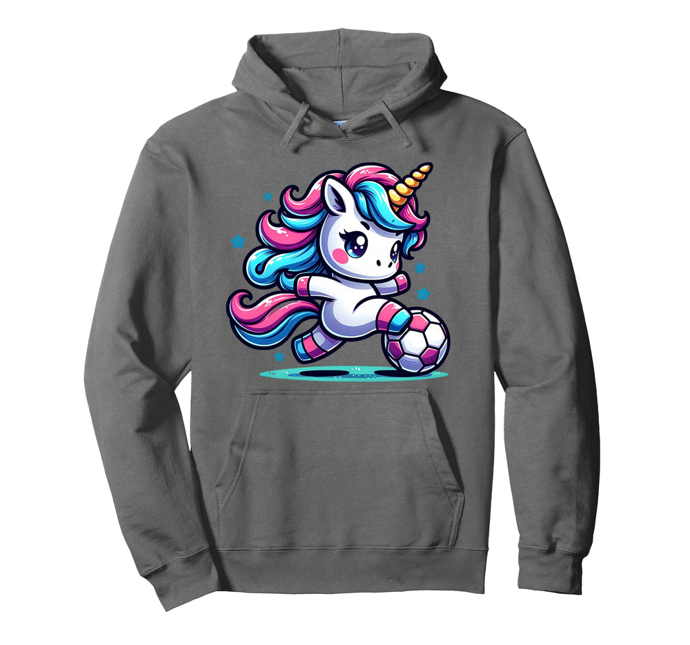 Footballer Unicorn Fans Soccer Team Hoodie - Trendy Graphic Unisex