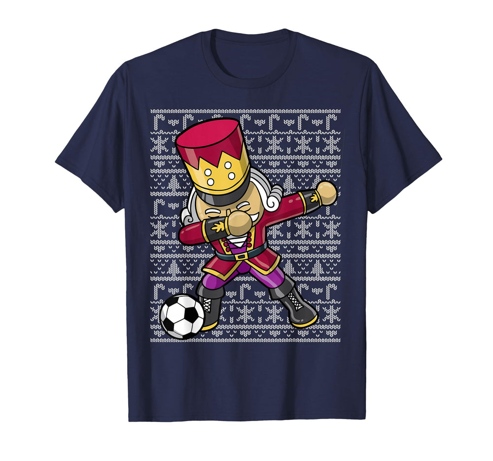 Dabbing Nutcracker Soccer Player Coach T-Shirt - Novelty Apparel Unisex