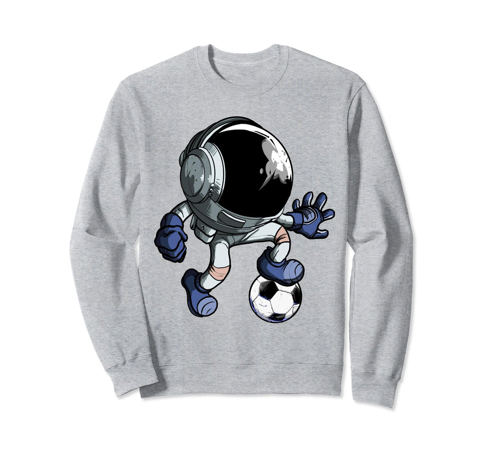 Astronaut Soccer Player Goalie Sweatshirt - Aesthetic Graphic Unisex