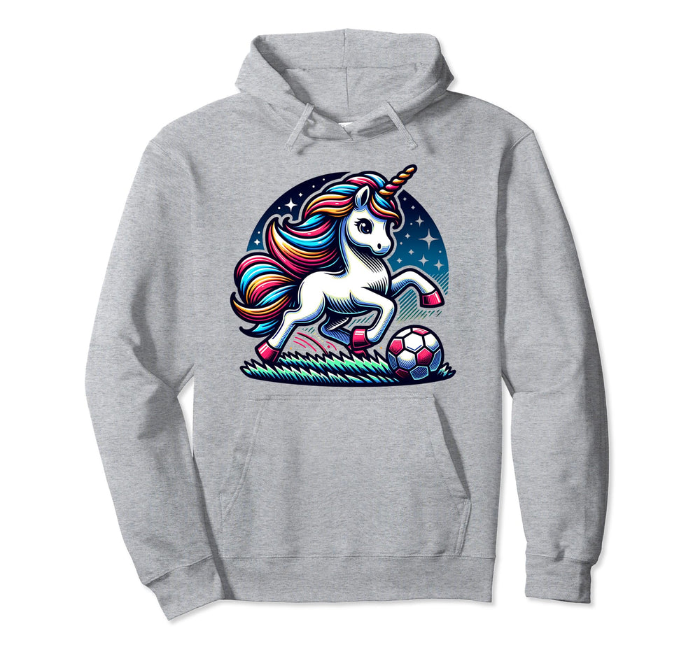 Footballer Unicorn Fans Soccer Team Hoodie - Streetwear Style Men Women